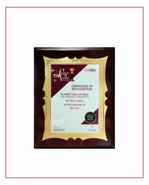 VAR India Best VAD Award 2021